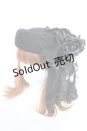 画像: ALICE and the PIRATES / Brilliant Notice〜華麗なる怪盗団からの予告状〜トーク帽  黒 Y-25-12-01-018-PA-AC-SZ-ZY