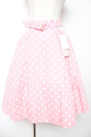 画像: Angelic Pretty / Milkshakeドットサーキュラースカート  ピンク Y-25-12-01-113-AP-SK-SZ-ZY