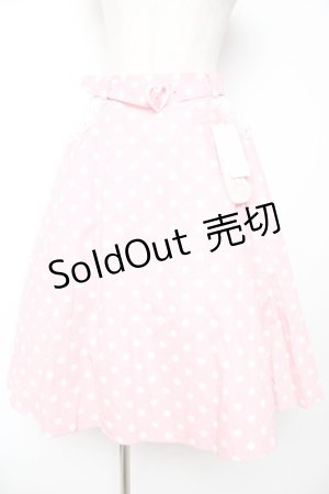画像: Angelic Pretty / Milkshakeドットサーキュラースカート  ピンク Y-25-12-01-113-AP-SK-SZ-ZY