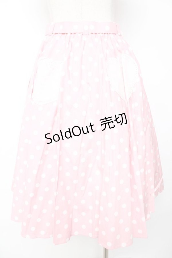 画像2: Angelic Pretty / Milkshakeドットサーキュラースカート  ピンク Y-25-12-01-113-AP-SK-SZ-ZY (2)