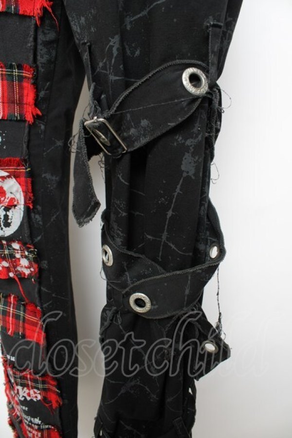 画像4: MAD / ベルトデザイン切替パンツ S 黒 Y-25-12-01-114-PU-PA-SZ-ZY (4)