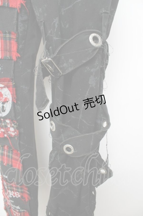 画像4: MAD / ベルトデザイン切替パンツ S 黒 Y-25-12-01-114-PU-PA-SZ-ZY (4)