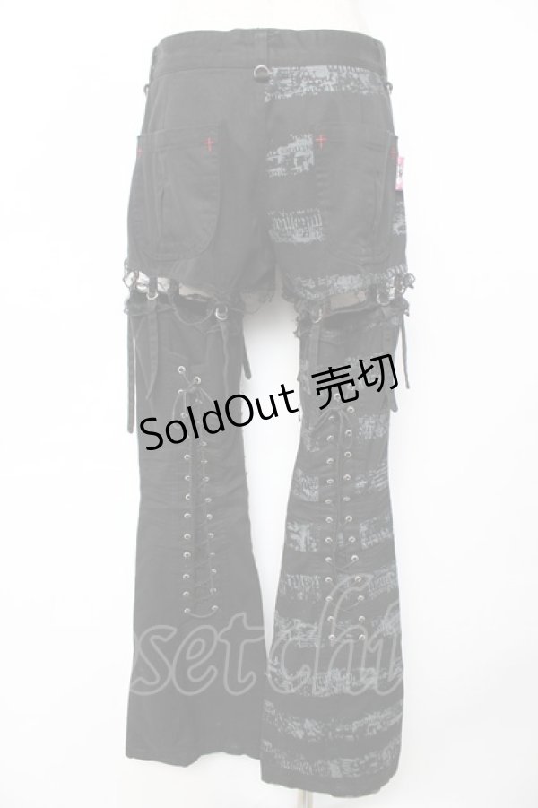 画像2: MAD / レッグカバー付きパンツ M 黒 Y-25-12-01-117-PU-PA-SZ-ZY (2)