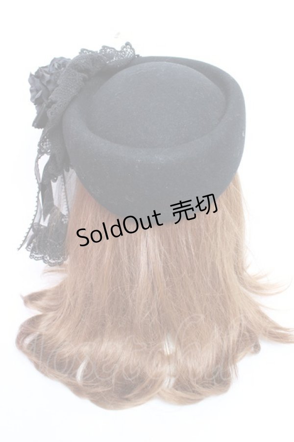 画像3: ALICE and the PIRATES / Brilliant Notice〜華麗なる怪盗団からの予告状〜トーク帽  黒 Y-25-12-01-018-PA-AC-SZ-ZY (3)