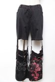 画像1: PUTUMAYO / ボンテージデタッチパンツ  黒×赤 Y-25-12-01-118-PT-PA-SZ-ZY (1)