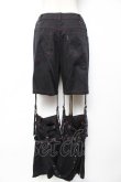 画像2: PUTUMAYO / ボンテージデタッチパンツ  黒×赤 Y-25-12-01-118-PT-PA-SZ-ZY (2)
