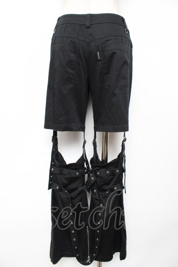 画像2: PUTUMAYO / ボンテージパンツ  黒×シルバー Y-25-12-01-119-PT-PA-SZ-ZY (2)