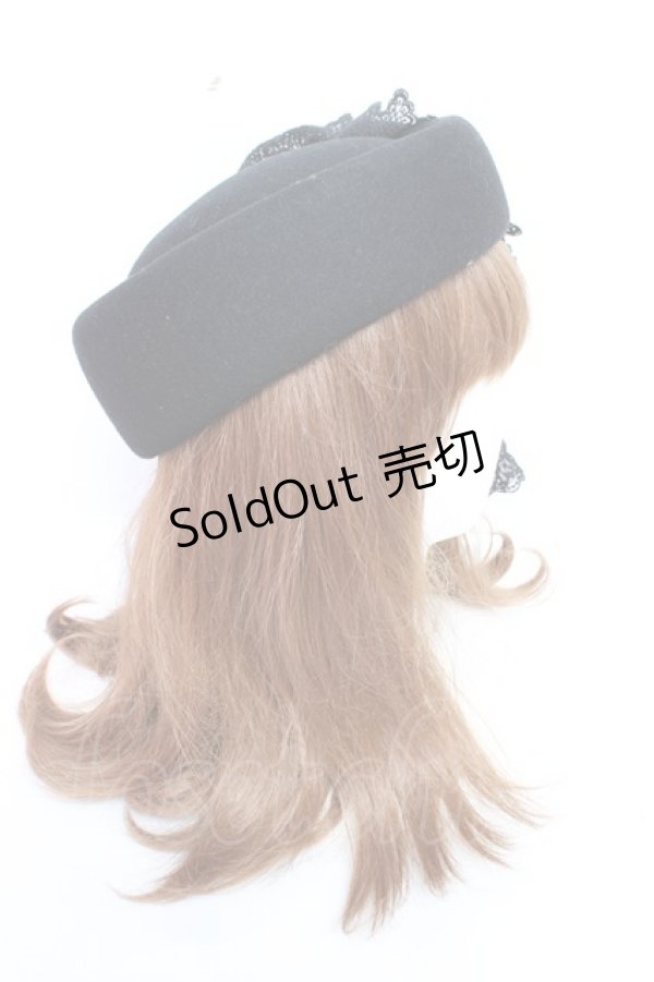 画像4: ALICE and the PIRATES / Brilliant Notice〜華麗なる怪盗団からの予告状〜トーク帽  黒 Y-25-12-01-018-PA-AC-SZ-ZY (4)