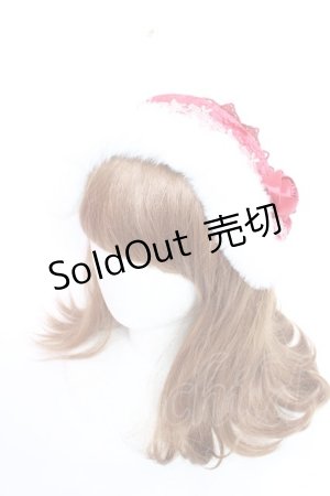 画像: Je;embellir / ファーヘッドドレス  ワイン Y-25-12-01-019-LO-ZA-SZ-ZY