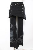 画像1: Ozz On / 龍ptスカート付きフレアパンツ  黒 Y-25-12-01-127-OO-PA-SZ-ZY (1)