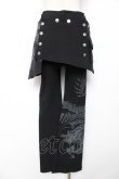 画像2: Ozz On / 龍ptスカート付きフレアパンツ  黒 Y-25-12-01-127-OO-PA-SZ-ZY (2)