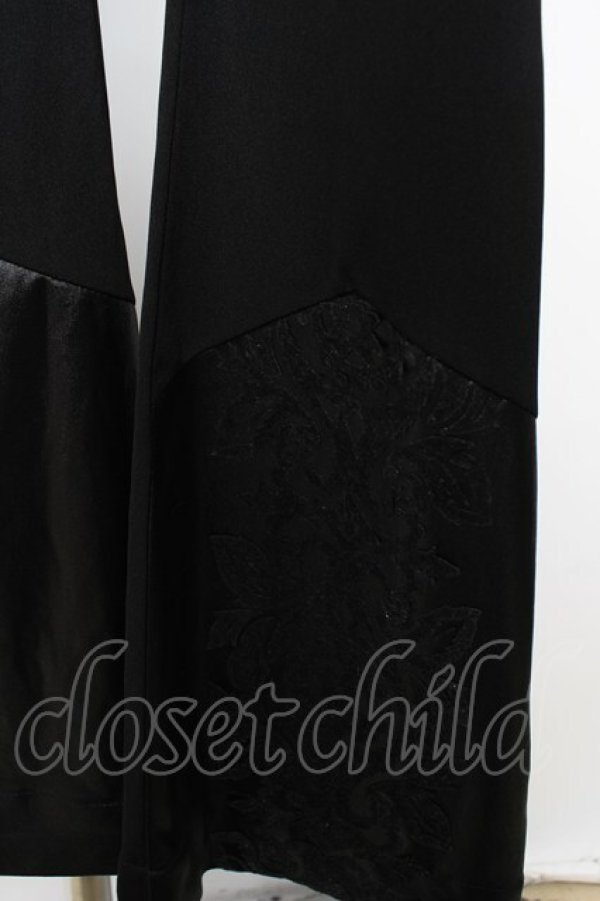 画像3: Ozz On / 裾フロッキーフレアレギパン M 黒 Y-25-12-01-128-OO-PA-SZ-ZY (3)