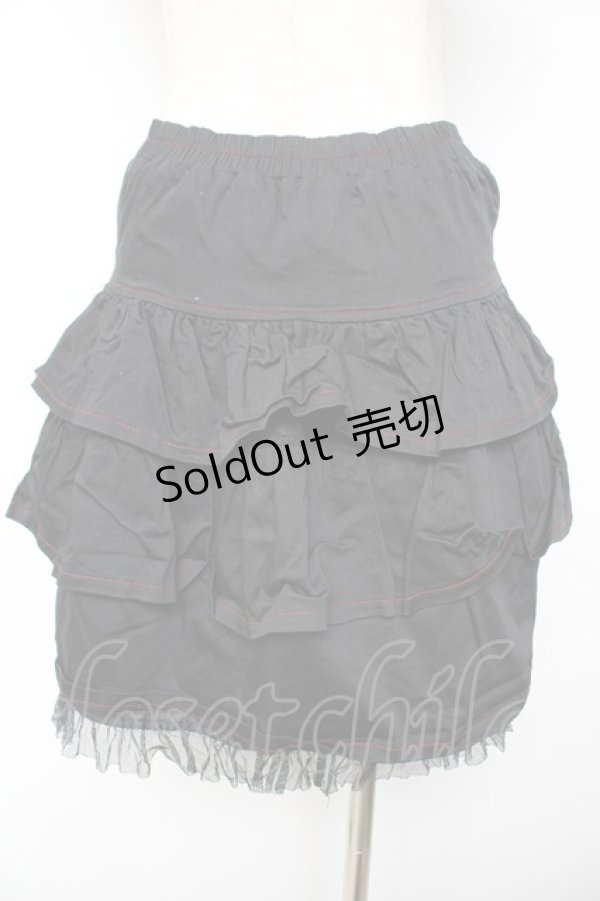 画像2: PUTUMAYO / チェーン付きフリルスカート  黒 Y-25-12-01-131-PT-SK-SZ-ZY (2)