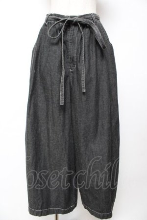 画像: powder / ソフトデニムパンツ F 黒 Y-25-12-01-138-LO-PA-SZ-ZY