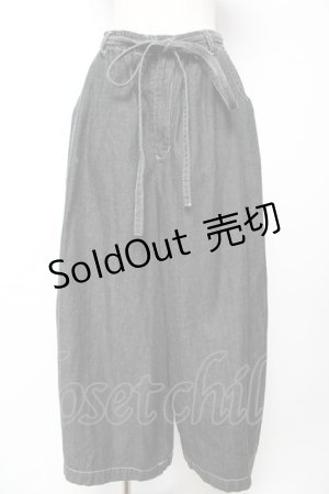 画像: powder / ソフトデニムパンツ F 黒 Y-25-12-01-138-LO-PA-SZ-ZS