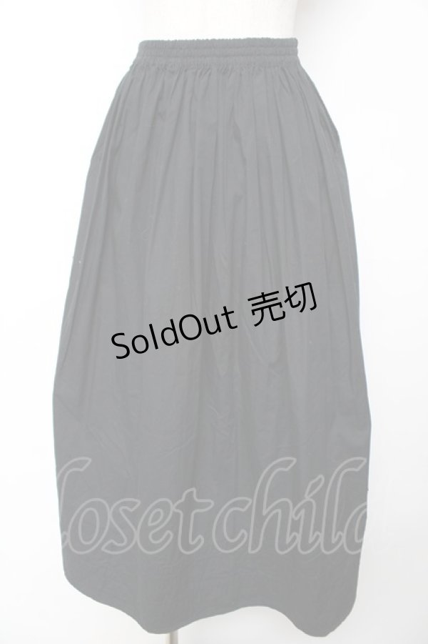 画像1: powder / 裾ダイヤデザインスカート F 黒 Y-25-12-01-139-LO-SK-SZ-ZY (1)