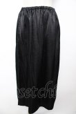 画像1: powder / しわ加工サテンスカート F 黒 Y-25-12-01-140-LO-SK-SZ-ZY (1)