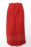 画像2: powder / サイドスリットロングスカート F 赤 Y-25-12-01-142-LO-SK-SZ-ZY (2)