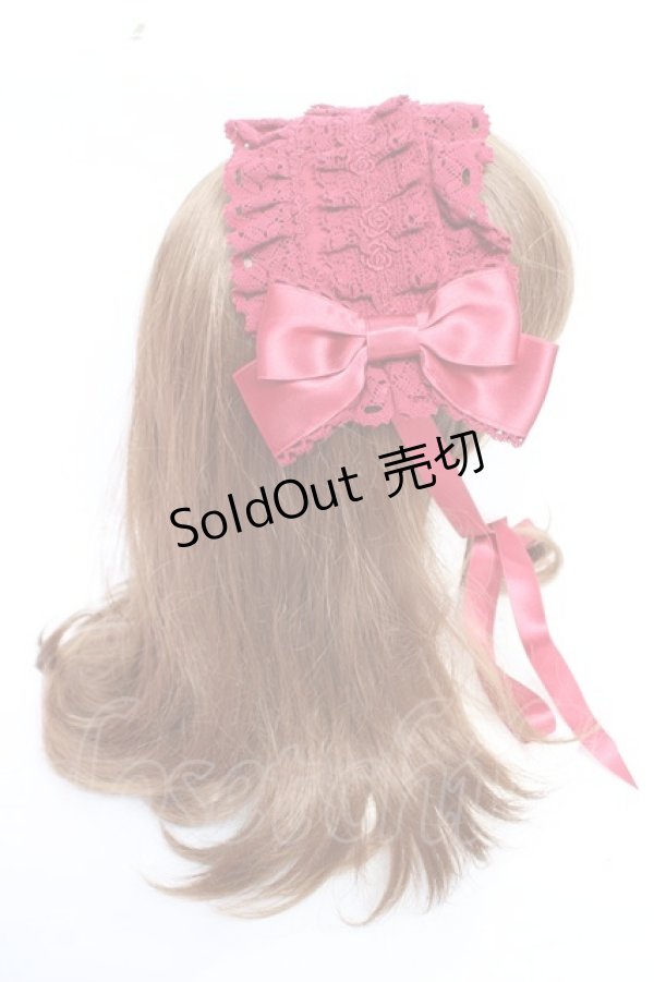 画像3: BABY, THE STARS SHINE BRIGHT / レースフリルリボンヘッドドレス  エンジ Y-25-12-01-020-BA-AC-SZ-ZY (3)