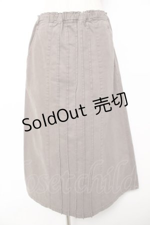 画像: powder / タック入りロングスカート F チャコール Y-25-12-01-144-LO-SK-SZ-ZT620