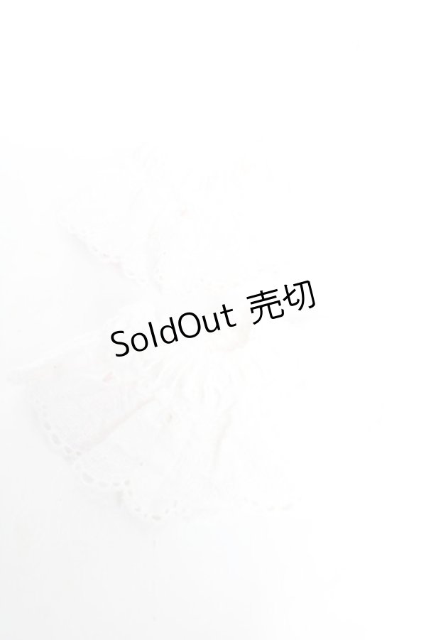 画像2: BABY, THE STARS SHINE BRIGHT / うさくみゃちゃんレースのお袖とめ  オフ白×ピンク Y-25-12-01-002-BA-ZA-SZ-ZY (2)