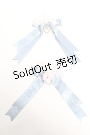 画像: BABY, THE STARS SHINE BRIGHT / La Princesse Papillonリボンクリップ  ブルー Y-25-12-01-003-BA-AC-SZ-ZY