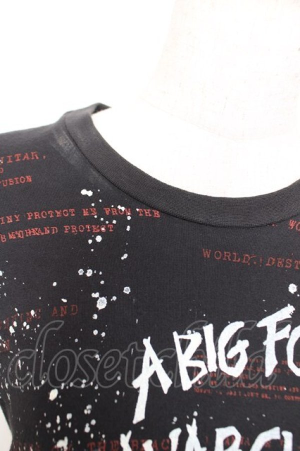 画像3: h.ANARCHY / 飛沫pt安ピンセパレートカットソー  黒 Y-25-12-01-029-HN-TO-SZ-ZY (3)