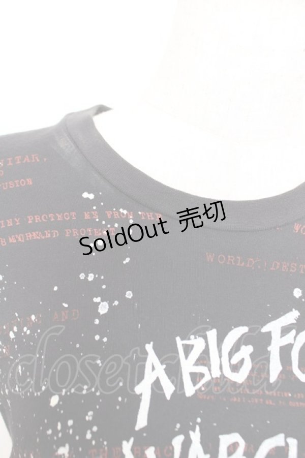 画像3: h.ANARCHY / 飛沫pt安ピンセパレートカットソー  黒 Y-25-12-01-029-HN-TO-SZ-ZY (3)