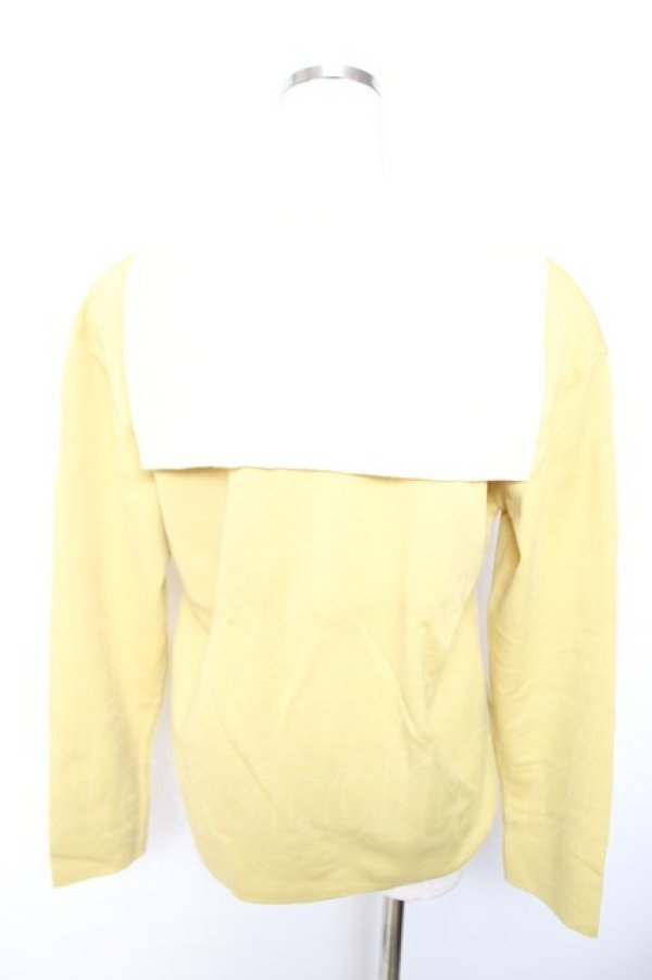 画像2: INGEBORG / セーラー襟ニット  イエロー Y-25-12-01-037-LO-TO-SZ-ZY (2)