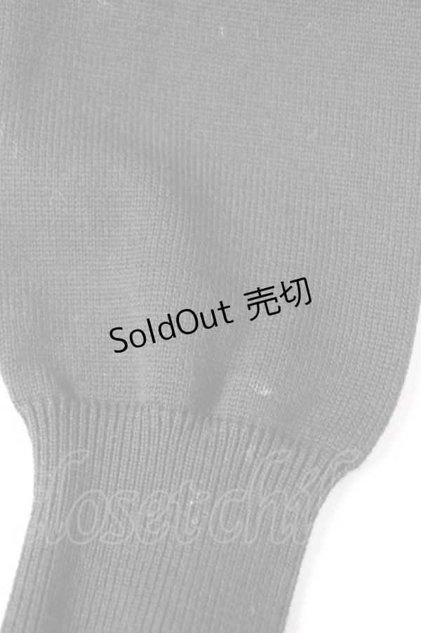 画像3: INGEBORG / ロゴVネックニット  黒 Y-25-12-01-038-LO-TO-SZ-ZY (3)