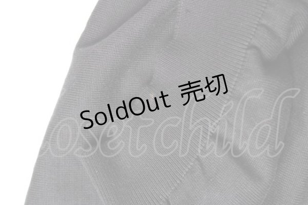 画像4: INGEBORG / ロゴVネックニット  黒 Y-25-12-01-038-LO-TO-SZ-ZY (4)