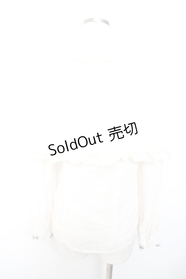 画像2: axes femme / ダークロマンティック刺繍ブラウス/Disneyヴィランズ M 生成り Y-25-12-01-039-AX-BL-SZ-ZY (2)