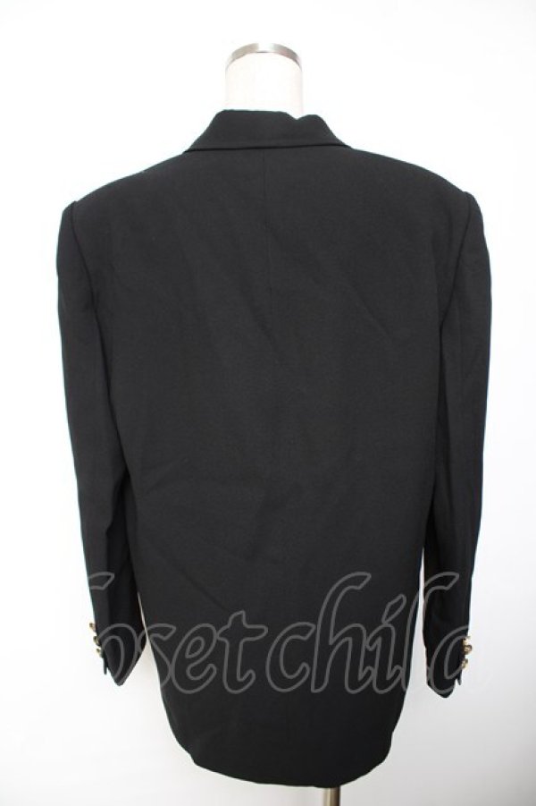 画像2: INGEBORG / W金ボタンテーラードジャケット F 黒 Y-25-12-01-041-LO-JA-SZ-ZY (2)