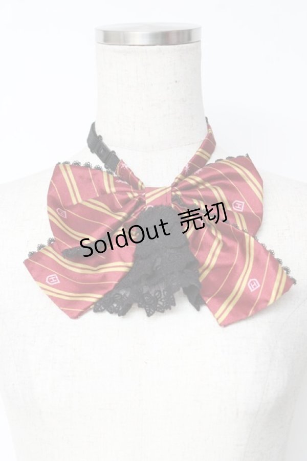 画像1: ATELIER PIERROT / ハリー・ポッター レースフリルリボンタイ  レッド Y-25-12-01-005-EL-ZA-SZ-ZY (1)