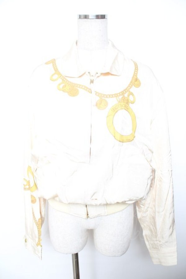 画像1: INGEBORG / チェーンプリントブルゾン F アイボリー Y-25-12-01-044-LO-JA-SZ-ZY (1)