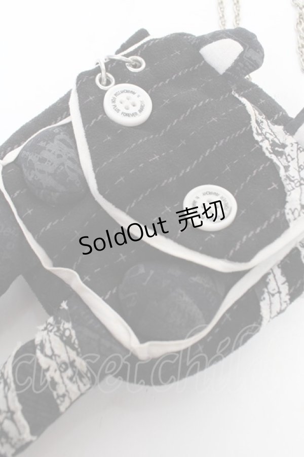 画像3: HN+nois / うさぎミニポシェット  黒 Y-25-12-04-037-HN-ZA-SZ-ZY (3)