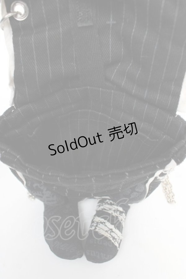 画像4: HN+nois / うさぎミニポシェット  黒 Y-25-12-04-037-HN-ZA-SZ-ZY (4)