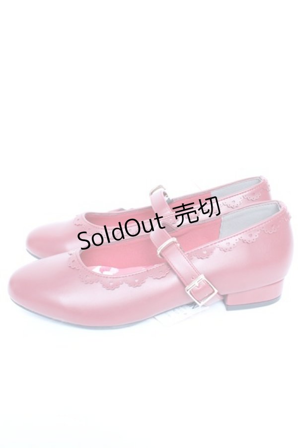 画像2: m petit by misako / AMPUキティベルトパンプス LL 濃赤 Y-25-12-04-039-LO-SH-SZ-ZY (2)
