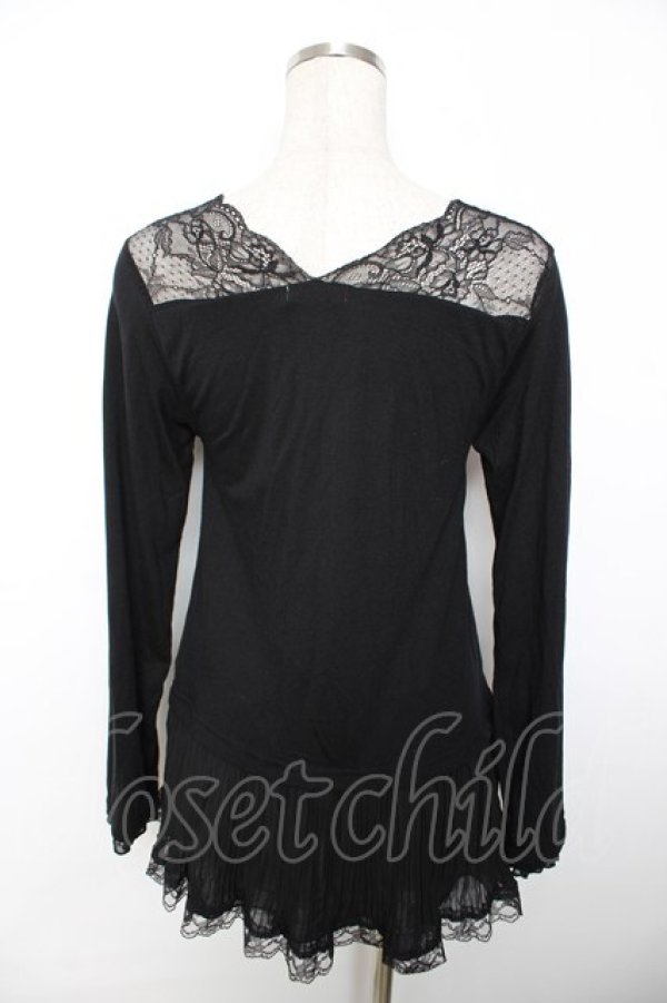 画像2: axes femme / プリーツロングインナー M 黒 Y-25-12-04-051-AX-TO-SZ-ZY (2)