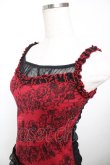 画像3: ALGONQUINS / サーカス柄レースアップフリルキャミ  赤×黒 Y-25-12-04-055-AL-TO-SZ-ZS (3)