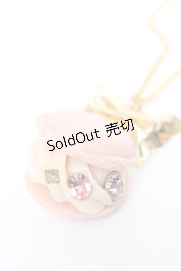 画像1: Q-pot. / Creamy Strawberry Macaronネックレス  ストロベリー Y-25-12-04-006-QP-AC-SZ-ZY (1)