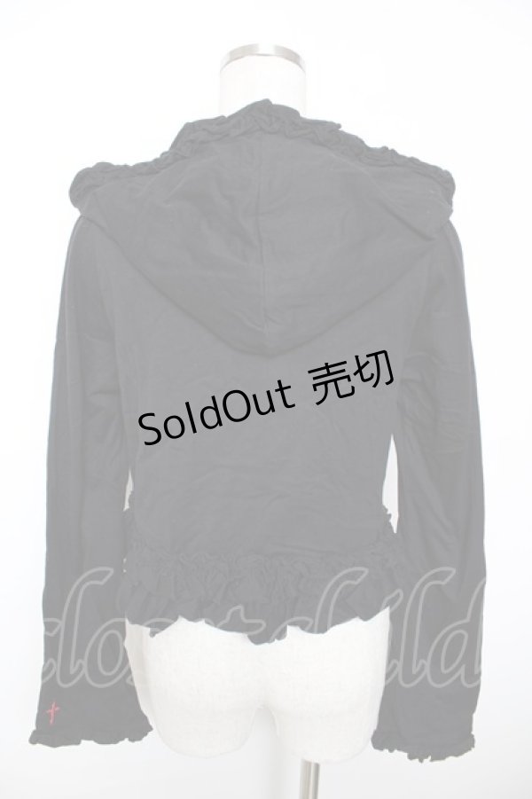 画像2: BPN / フリルZIPボレロ M 黒 Y-25-12-04-070-GO-TO-SZ-ZY (2)