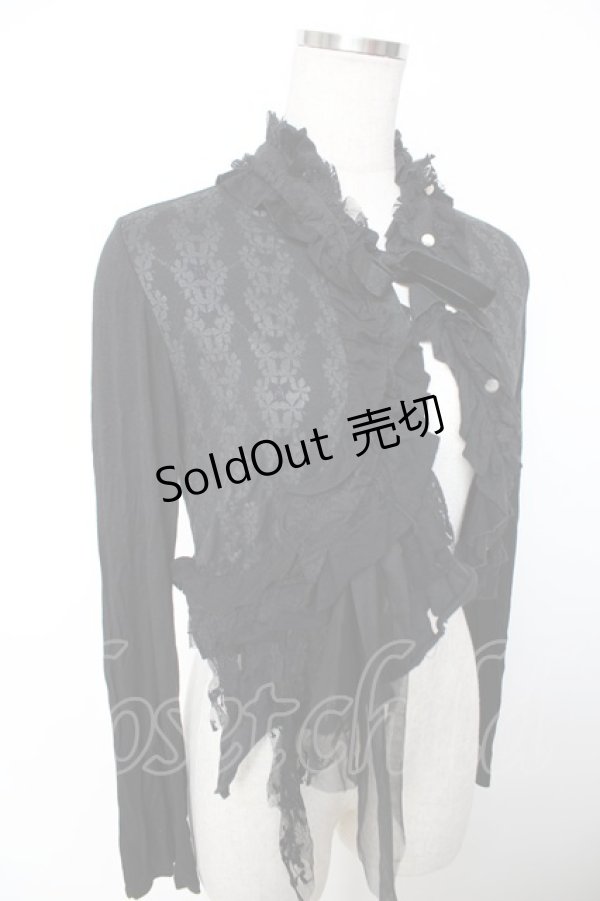 画像3: GRAMM / 桜ptフリルボレロ  黒 Y-25-12-04-071-HN-TO-SZ-ZY (3)