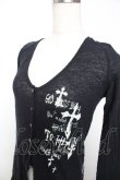 画像3: PEACE NOW / クロスpt前燕尾カーディガン M 黒 Y-25-12-04-073-PU-TO-SZ-ZY (3)