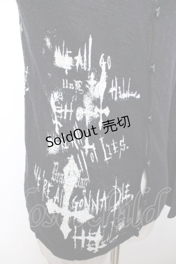 画像4: PEACE NOW / クロスpt前燕尾カーディガン M 黒 Y-25-12-04-073-PU-TO-SZ-ZY (4)