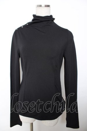 画像: Ozz oneste / 裾刺繍ハイネックトップス  黒 Y-25-12-04-074-OO-TO-SZ-OS