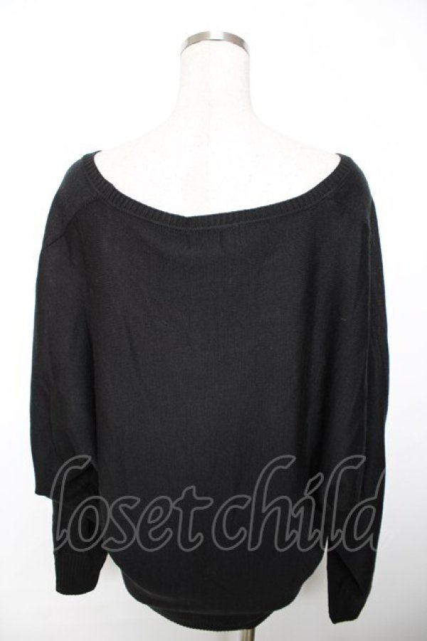 画像2: Deorart / ラメ蝶プリントニット M 黒 Y-25-12-04-078-PU-TO-SZ-ZY (2)