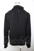 画像2: ALGONQUINS / メッシュ使いZIPハイネックパーカー F 黒 Y-25-12-04-081-AL-TO-SZ-ZI (2)