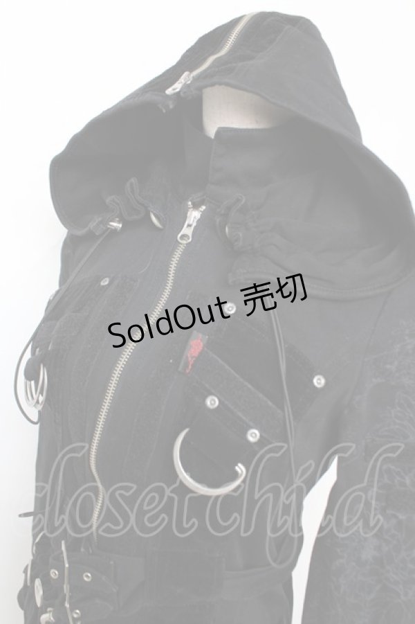 画像3: Ozz On / 菊pt 2WAYカラージャケット  黒 Y-25-12-04-086-OO-JA-SZ-ZY (3)