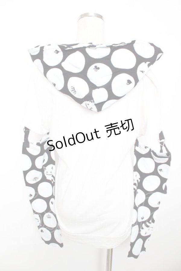 画像2: PUTUMAYO / チェシャ猫プリントセパレートトップス  白 Y-25-12-04-088-PT-TO-SZ-ZY (2)